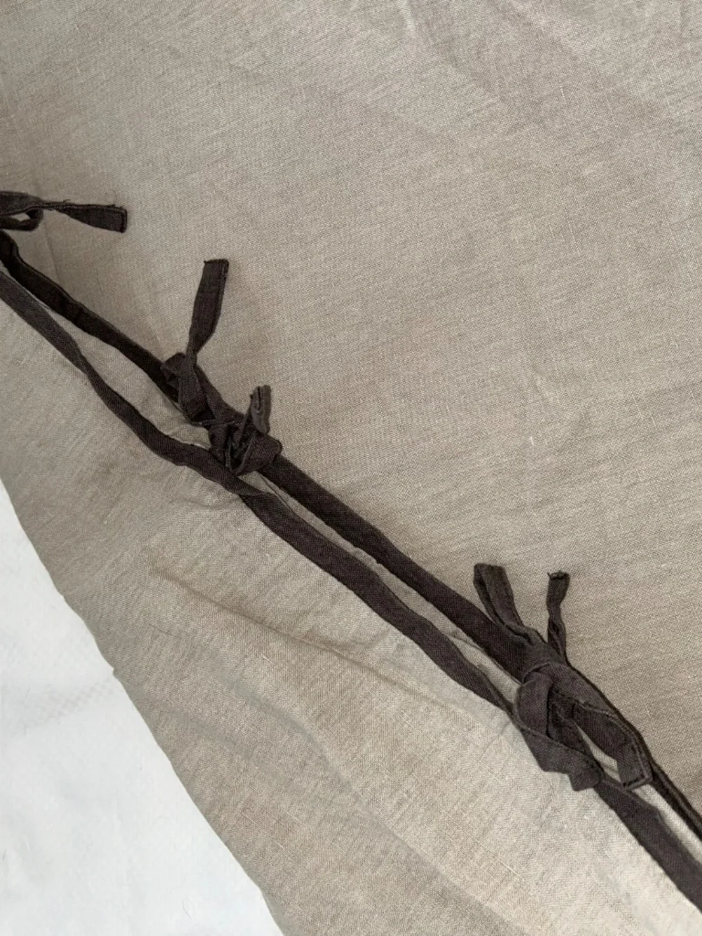 West Elm khaki gray trim large 26